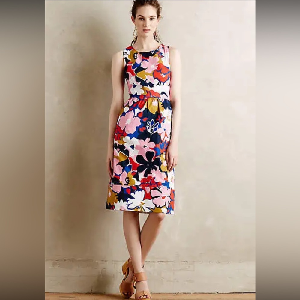 Anthropologie Whit Two Floral Dress